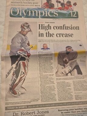 Team Canada Hockey Goalie Poster - Black, Red, White